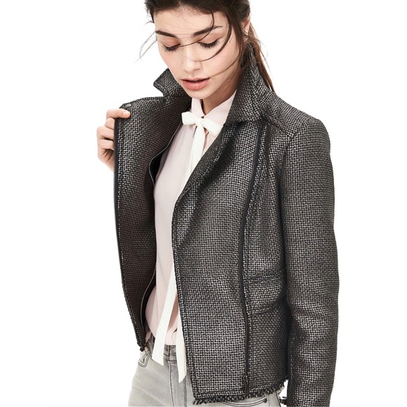Banana Republic Black Textured Jacket - Picture 1 of 8